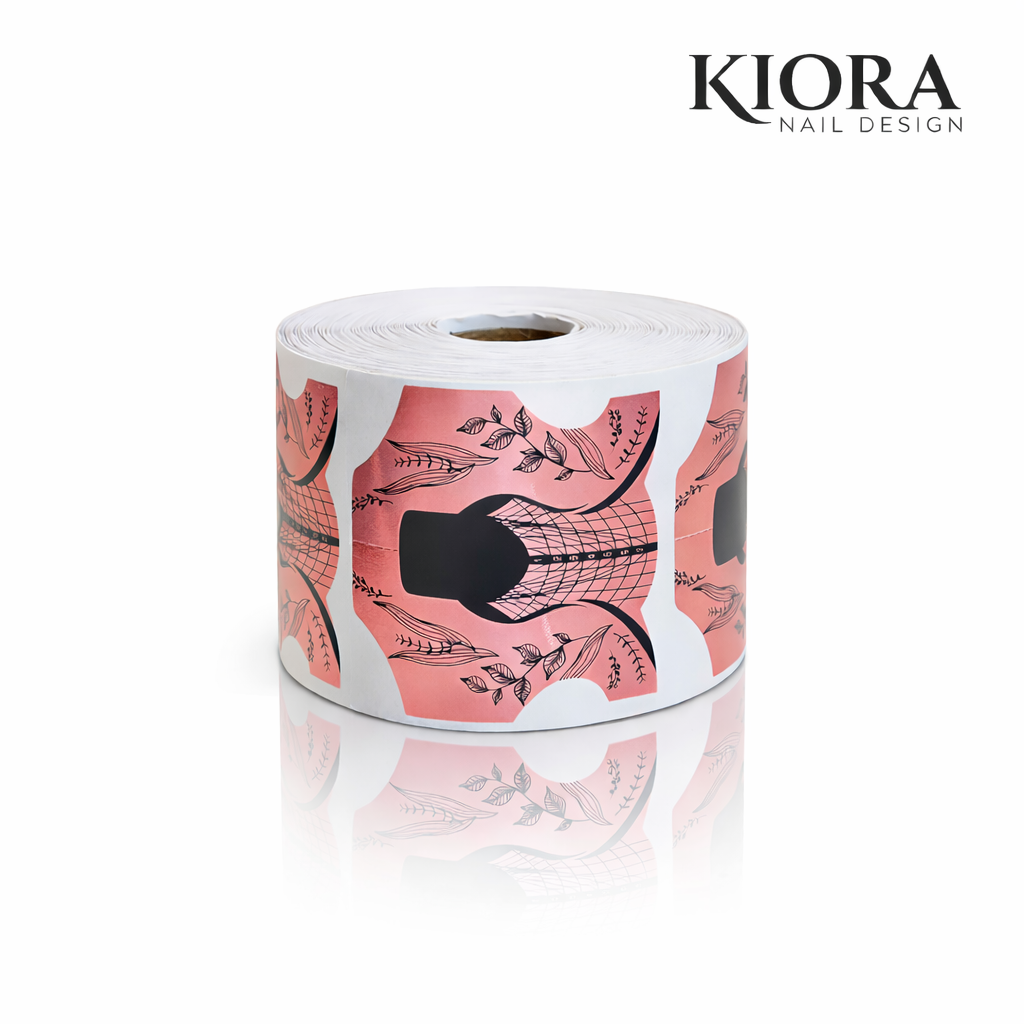 KIORA Rose Gold Aluminium Šablone / Professional – 100 pcs